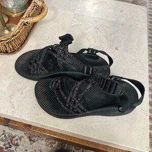 Chaco Black Double Strap Sandals